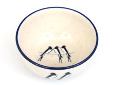 Bowl 14 cm (5")   Swallows UNIKAT