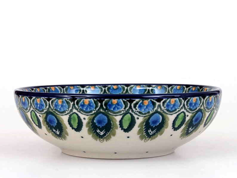 Low Bowl 13 cm (5")  Peacock Feather