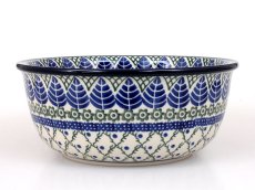 Schüssel 20 cm   Blaue Blätter
