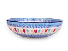 Low Bowl 27 cm (11")   Pink Tulips