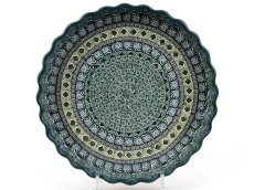 koláčová forma  28,5 cm   Aztécké slunce zelené