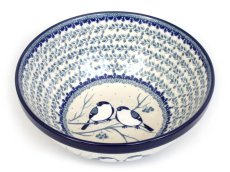 Bowl CLASSIC 24 cm (9") Titmouses in Winter UNIKAT