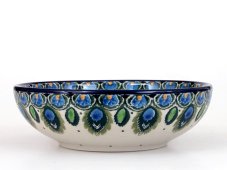 Low Bowl 13 cm (5")  Peacock Feather