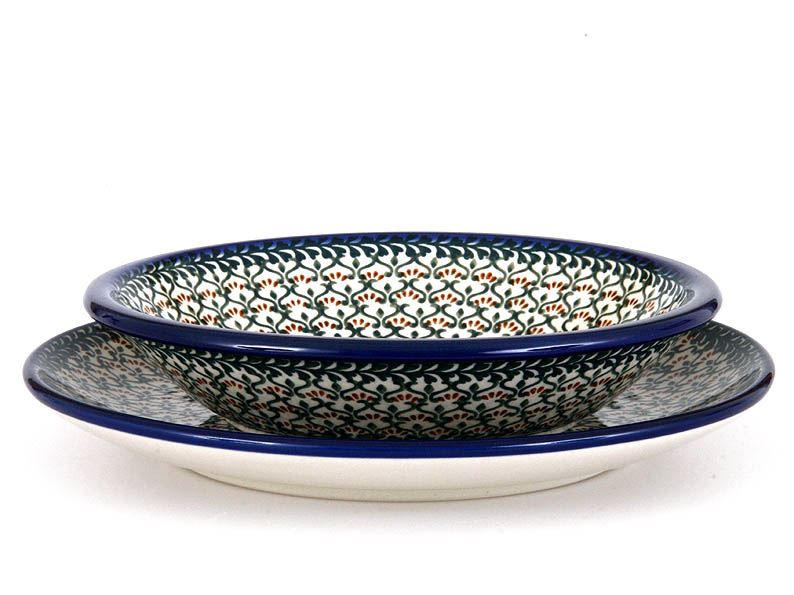 Soup Plate 21 cm (8")   Cleavers red