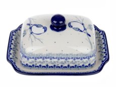 Butter Dish   Titmouses in Winter UNIKAT