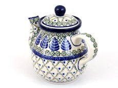 Teekanne 0,6 l   Blaue Blätter