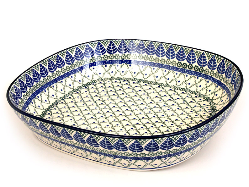 Baking Dish 35 cm (14")   Blue Leaves