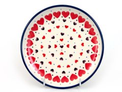 talíř desertní malý 16 cm   Červená srdce