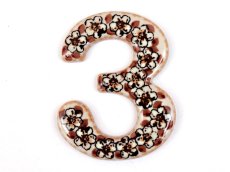 House Number "3"  10 cm (4")