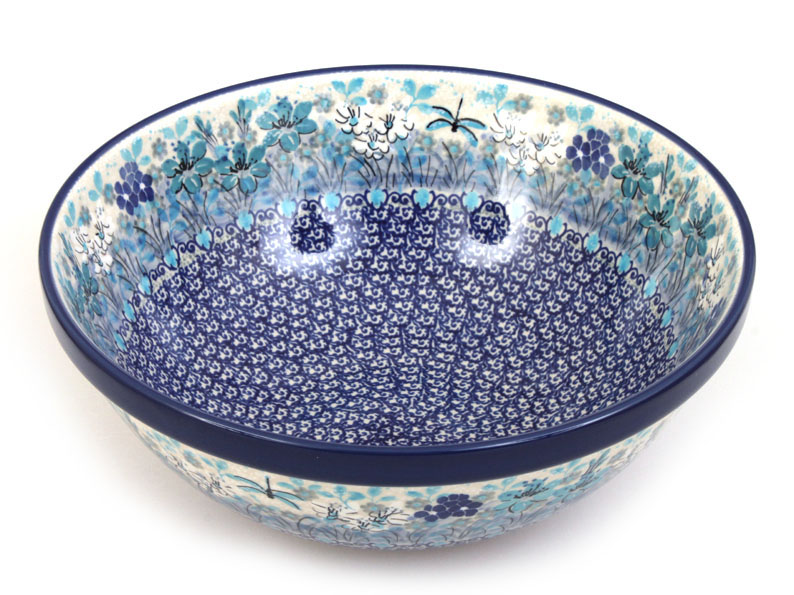 Bowl CLASSIC  28 cm (11")   Blue Summer UNIKAT