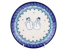 talíř desertní malý 16 cm   Sněhuláci