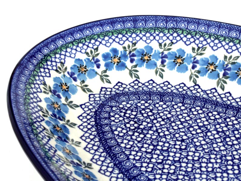 ovál servírovací velký 45 cm   Modrá růže