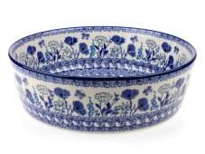 Low Bowl 24 cm (9.5") Blue Garden