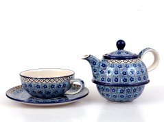 One-cup Teapot 0,6 l+0,25 l   Forget-me-not