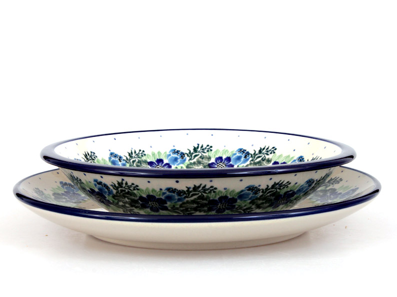 Soup Plate 21 cm (8")   Blue Wreath