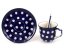 Moccatasse mit Untertasse 0,06 l   Fischaugen