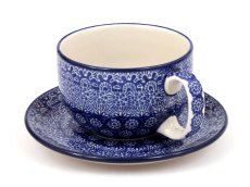 Tasse mit Untertasse 0,35 l   Spitze