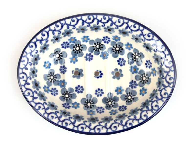 Seifenschale oval 14 cm   Winter Garten