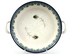 Round Baking Dish 31 cm (12")  Peacock Feather