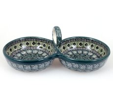 Double Bowl 25 cm Aztec Sun green