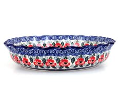 Pie Baking Dish 28 cm (11") Poppies