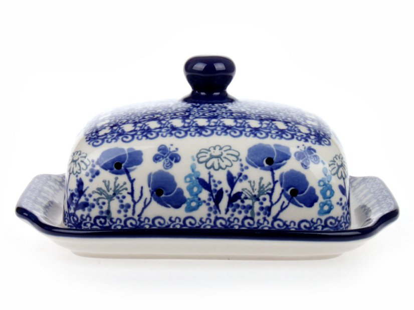Butter Dish   Blue Garden