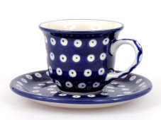 Tasse mit Untertasse 0,15 l   Fischaugen