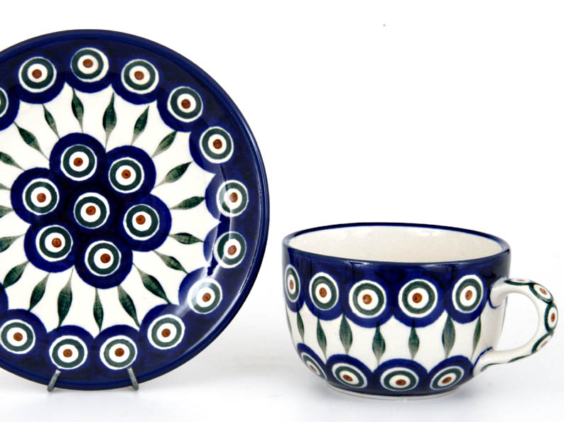 Cup with Saucer 0,2 l (7 oz)   Peacock