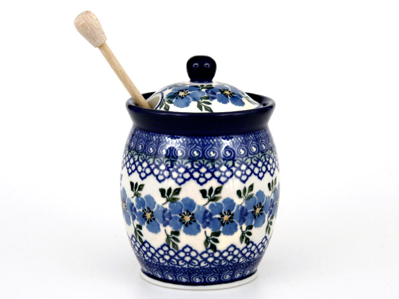 Honey jar 0,4 l (13 oz)   Blue Rose