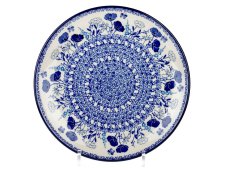 Shallow Plate 25 cm (10") Blue Garden