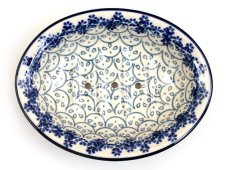 Seifenschale oval 14 cm   Weisse Spitze