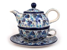Teekanne & Tasse mit Untertasse 0,6+0,25 l   UNIKAT