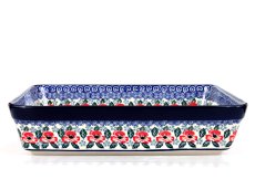 Auflaufform rechteckig 31 cm   Mohnblumen
