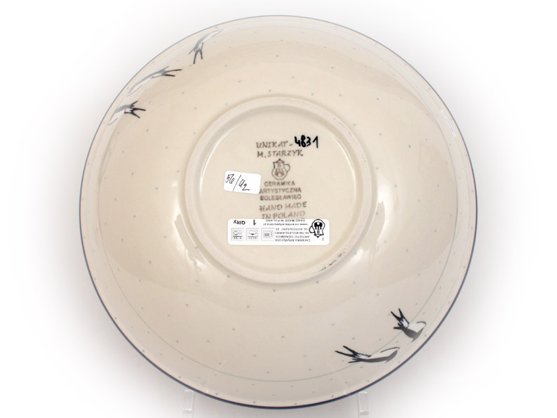 Bowl CLASSIC  24 cm (9")   Swallows UNIKAT