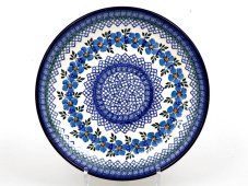 Shallow Plate 25 cm (10") Blue Rose