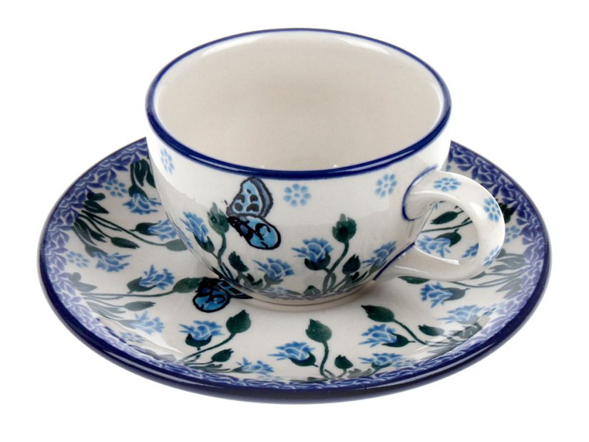 Tasse mit Untertasse 0,1 l   Wiesenschmetterling