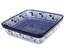 Square Baking Dish 27 cm (10") Blue Garden