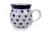 Bubble Mug 0,25 l (8 oz)   Blue Hearts