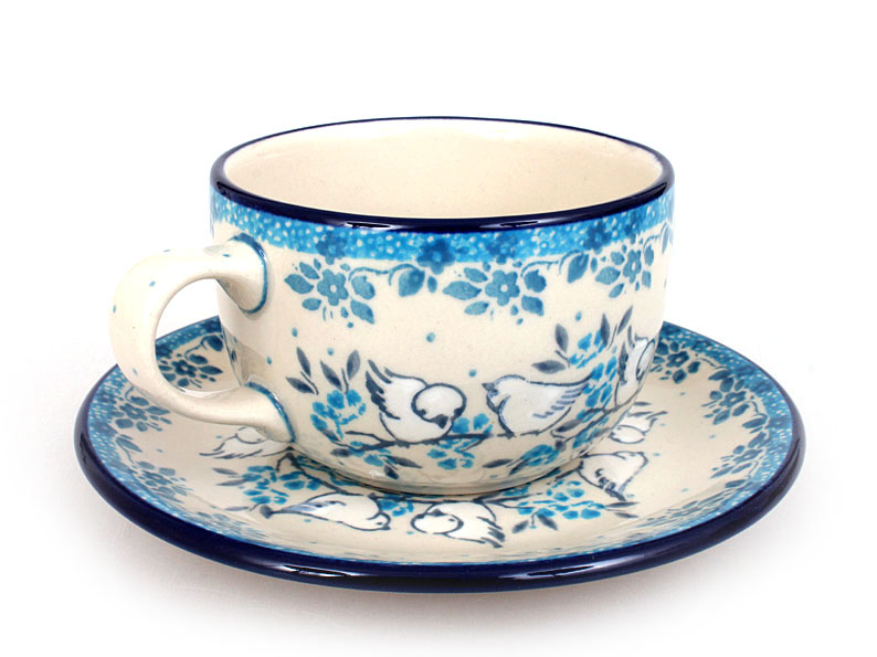 Tasse mit Untertasse 0,2 l   Turteltauben