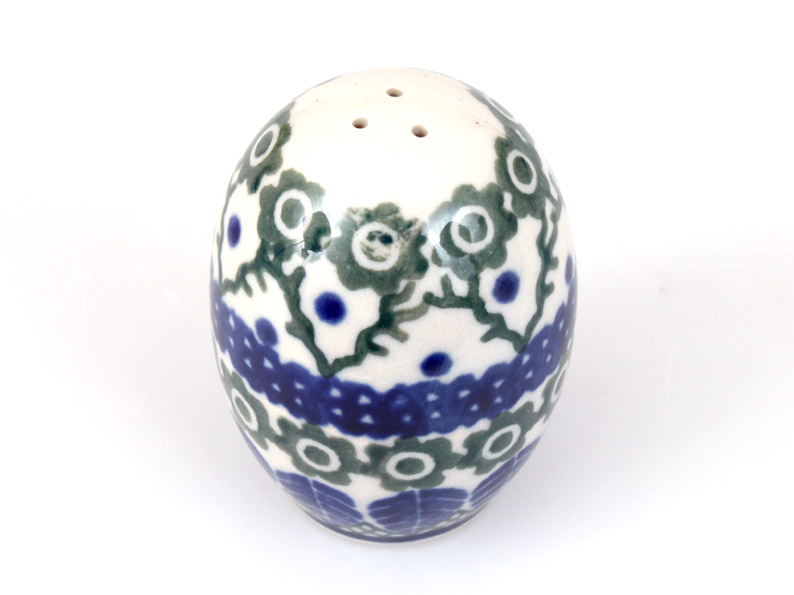 Salt Shaker   Blue Leaves