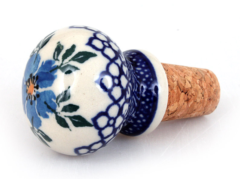 Round Cork   Blue Rose