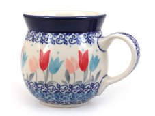 Kugelbecher klein 0,25 l   Rosa Tulpen