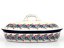 Backform mit Deckel Oval 36 cm   Blumenkranz