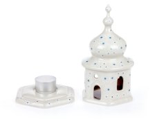 "Curch" Candle Holder 17 cm (7")   Snow Flowers