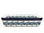 Auflaufform rechteckig 31 cm   Blumenkranz blau