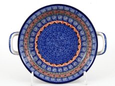 Auflaufform rund mit Henkel 25 cm   Aztec Sonne