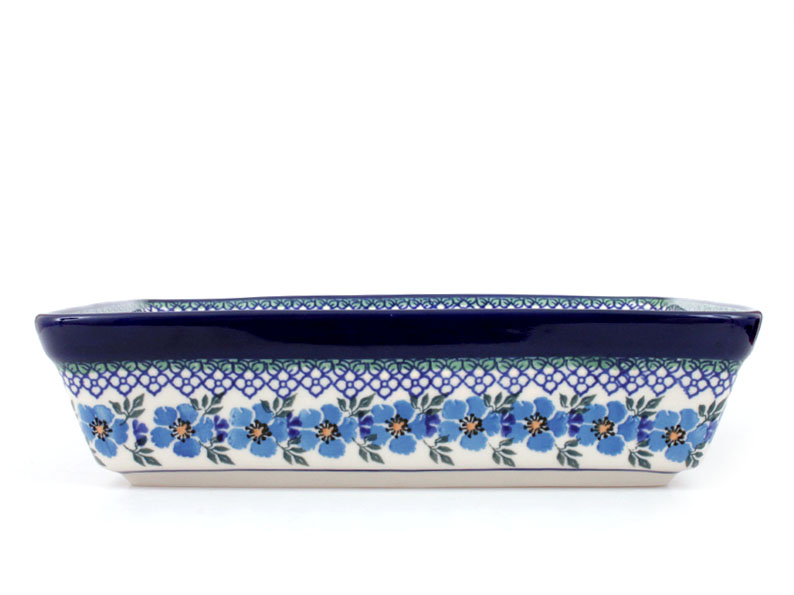 Auflaufform rechteckig 28 cm   Blaue Rose