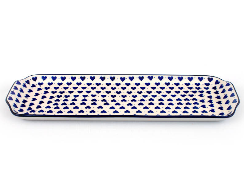 Platter 42 cm (16")   Blue Hearts
