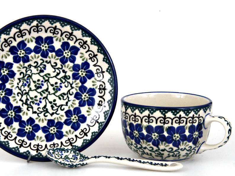 Cup with Saucer 0,2 l (7 oz)   Flax Flower