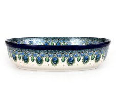 Oval Baking Dish 24 cm (9")  Peacock Feather